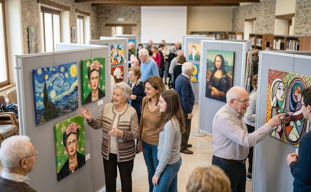 Quando l'arte non ha età: a Castenaso gli ospiti delle RSA reinterpretano i grandi maestri